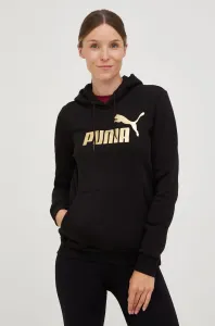 Mikina Puma dámská, černá barva, s potiskem #5888812