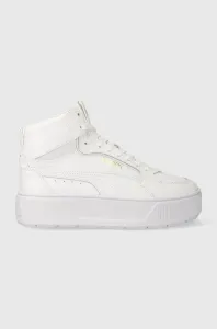 Sneakers boty Puma Karmen Rebelle Mid bílá barva #5429586
