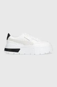Kožené sneakers boty Puma Mayze Stack Wns bílá barva, 384363 #2849569