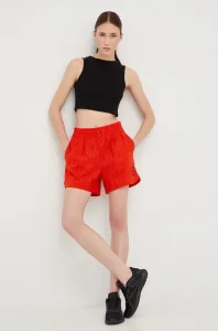 Tréninkové šortky Puma X Vogue dámské, červená barva, vzorované, high waist, 534693-95