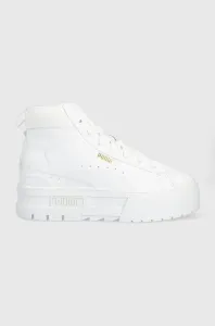 Sneakers boty Puma Mayze Mid Wn s bílá barva, 381170-01