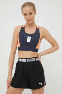 Tréninkové šortky Puma 521806 dámské, černá barva, hladké, high waist #4177504