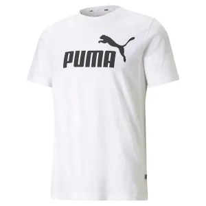 Tričko Puma Essentials Logo Royal Bílá