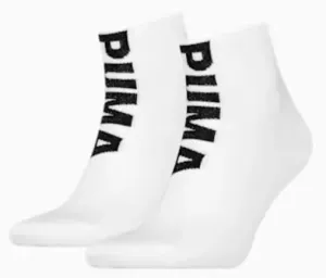 Ponožky Puma Logo Quarter 2P Bílá #2537635