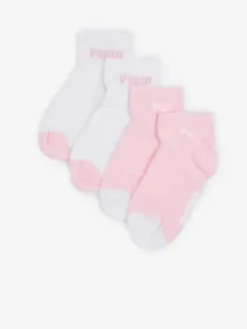 Puma Mini Cats Ponožky 2 páry Růžová