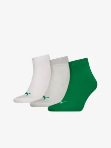 Puma Quarter Plain Ponožky 3 páry Bílá #6072678