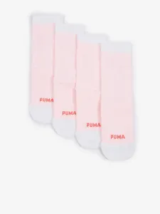 Puma Cat Logo Ponožky 2 páry Růžová