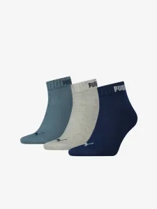 Puma Ponožky 3 páry Modrá #4295173