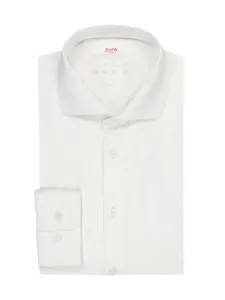 Nadměrná velikost: Pure, Strečová košile z funkční řady s extra dlouhým rukávem Bílá