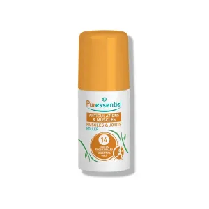 PURESSENTIEL MUSCLES & JOINTS Roller with 14 essential oils roll-on na bolavé svaly a klouby 14 esenciálních olejů 75 ml