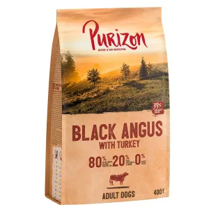 Akční zkušební nabídka! Purizon - bez obilovin 400 g - Black Angus hovězí s krocanem