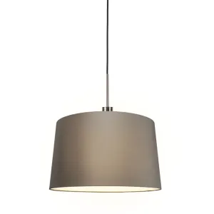 Moderní závěsná lampa z oceli se stínidlem 45 cm tupá - Combi 1 #2125056