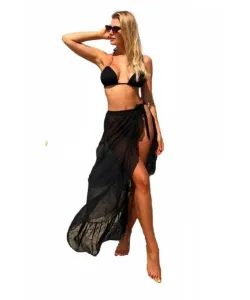 Qso Black Skirt Plážová sukně, one size, černá
