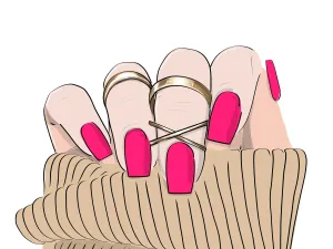 Quick Nails gelové nálepky - Neon Pixie Pink