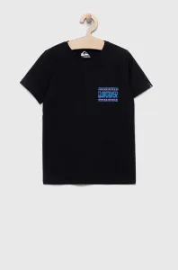 Dětské bavlněné tričko Quiksilver černá barva #4981558