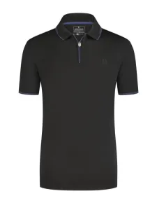 Nadměrná velikost: Ragman, Polo tričko z materiálu Performance, extra dlouhé černá