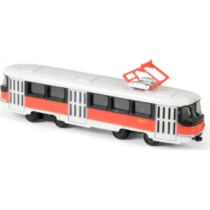 RAPPA - Kovová tramvaj červená 16 cm