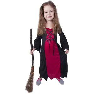 RAPPA - Dětský kostým bordó čarodějnice (S) e-obal