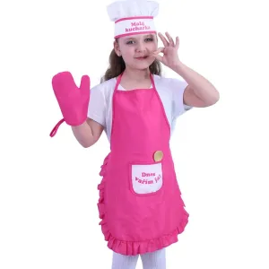 RAPPA - Dětský kostým kuchařka s příslušenstvím - český potisk