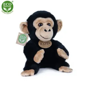 RAPPA Plyšová opice šimpanz sedící 18 cm, Eco-Friendly