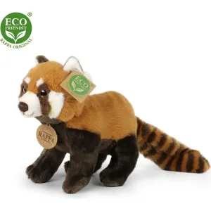 RAPPA - Plyšová panda červená 20 cm ECO-FRIENDLY
