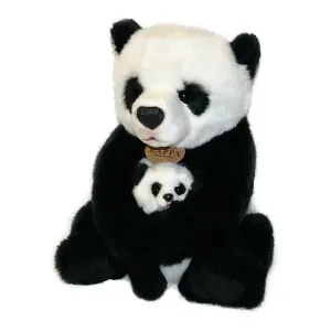 RAPPA - Plyšová panda s mládětem 27 cm ECO-FRIENDLY