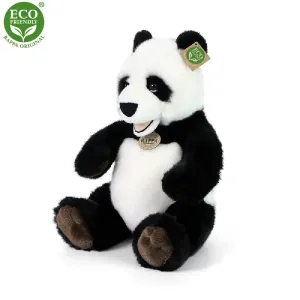 RAPPA - Plyšová panda sedící 33 cm ECO-FRIENDLY