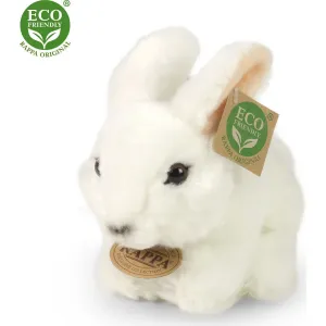 RAPPA - Plyšový králík bílý 16 cm ECO-FRIENDLY
