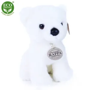 RAPPA - Plyšový medvěd bílý 18 cm ECO-FRIENDLY