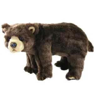 RAPPA - Plyšový medvěd hnědý stojící 40 cm ECO-FRIENDLY