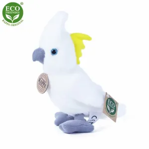 RAPPA - Plyšový papoušek kakadu 17 cm ECO-FRIENDLY