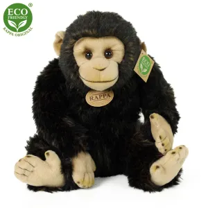RAPPA Plyšová opice šimpanz 27 cm, Eco-Friendly