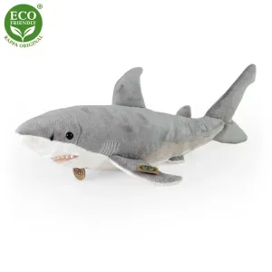 RAPPA - Plyšový žralok bílý 51 cm ECO-FRIENDLY