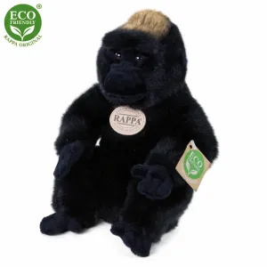 RAPPA Plyšová opice gorila sedící 23 cm, Eco-Friendly