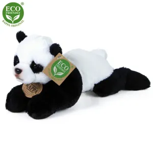 RAPPA - Plyšová panda ležící 18 cm ECO-FRIENDLY