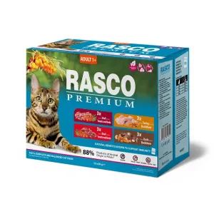 Kapsičky Rasco Premium Cat Adult Multipack 12x85g
