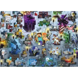 Ravensburger puzzle 171880 Challenge Puzzle: Minecraft 1000 dílků