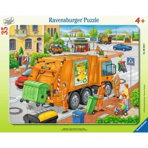 Ravensburger Puzzle Odvoz odpadu, 35 dílků
