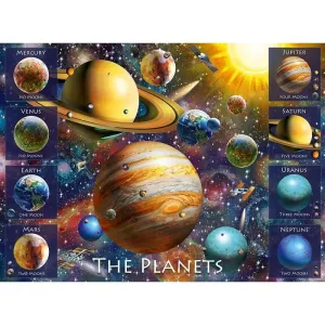 Ravensburger puzzle 108534 Planety 100 XXL dílků