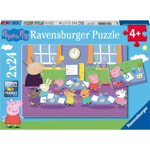 Ravensburger puzzle 090990 Prasátko Peppa 2x24 dílků