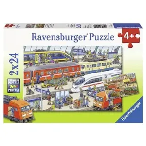 Ravensburger 091911 Vlakové nádraží 2x24 dílků