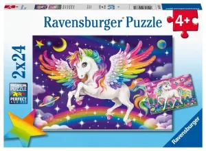 Ravensburger Puzzle 056774 Jednorožec A Pegas 2X24 Dílků