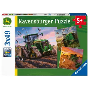 Ravensburger puzzle 051731 John Deere: Hlavní sezona 3x49 dílků