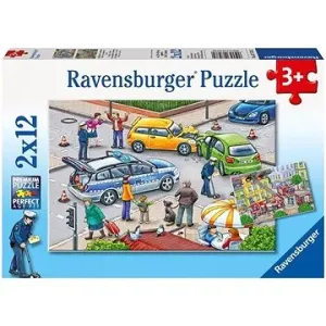 Ravensburger puzzle 075782 Záchranné složky v akci 2x12 dílků