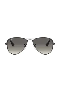 Dětské sluneční brýle Ray-Ban Junior Aviator černá barva, 0RJ9506S