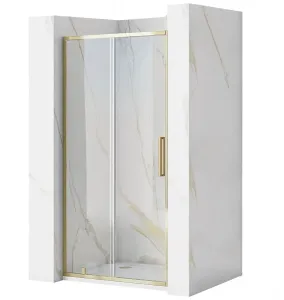 REA Posuvné sprchové dveře Rapid Slide 100 zlatá REA-K5611