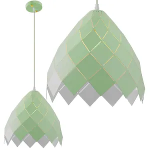 Rea Kovové závěsné stropní svítidlo zelená APP339-1CP