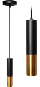 Rea Kovové závěsné stropní svítidlo černé zlato APP469-1CP OSW-00604