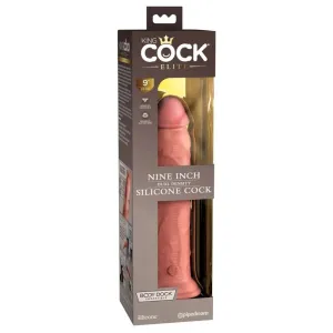 King Cock Elite 9 - self-adhesive, lifelike dildo (23cm) - natural