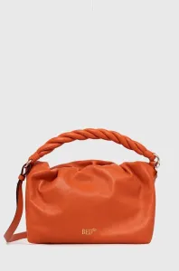 Kožená kabelka Red Valentino oranžová barva #4315064